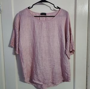 Bella Amore 100% linen top, S/M